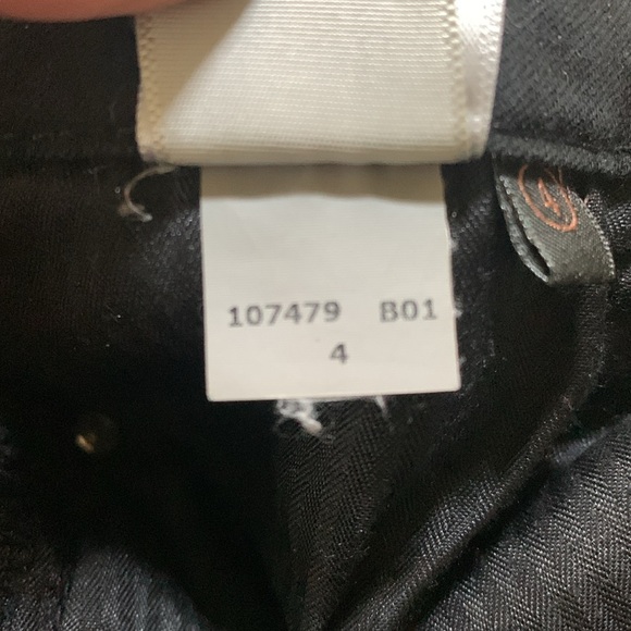 Jen7 by 7 For All Mankind smooth Black Ankle Skinny Jeans Size 4 mid rise - Picture 11 of 11